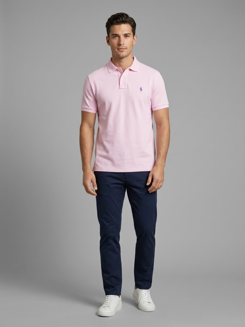 Polo Ralph Lauren Classic Fit Short Sleeve Pique Mesh Embroidered Pony Logo